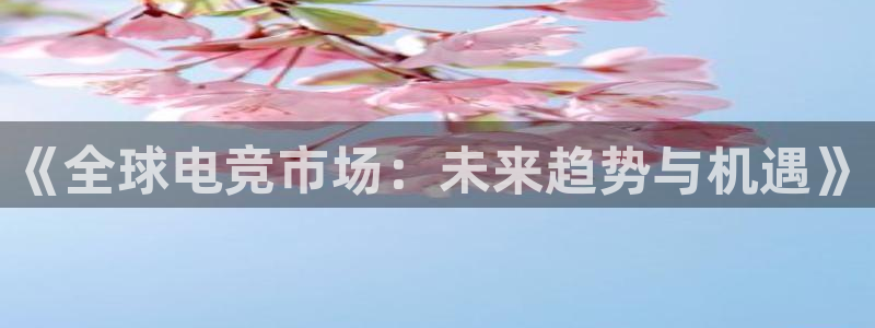小艾电竞平台：《全球电竞市场：未来趋势与机遇》
